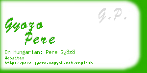 gyozo pere business card